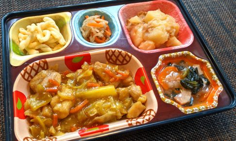 鶏肉とキャベツのカレー炒め